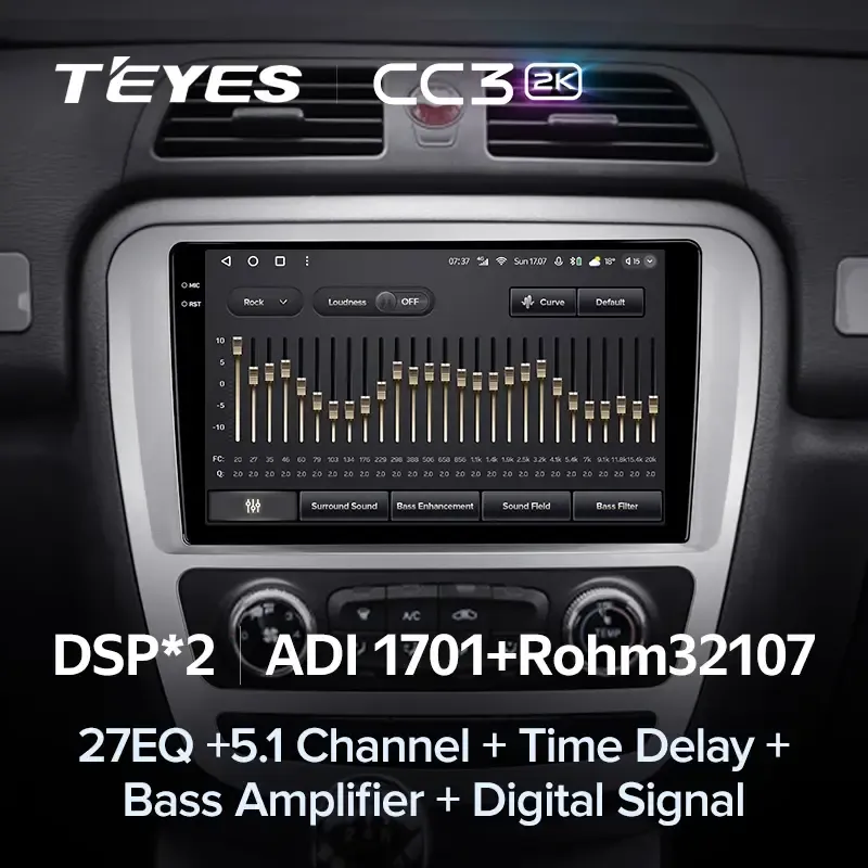Комплект магнитолы TEYES CC3 2K 9.5" для JAC T6 I 2015-2023