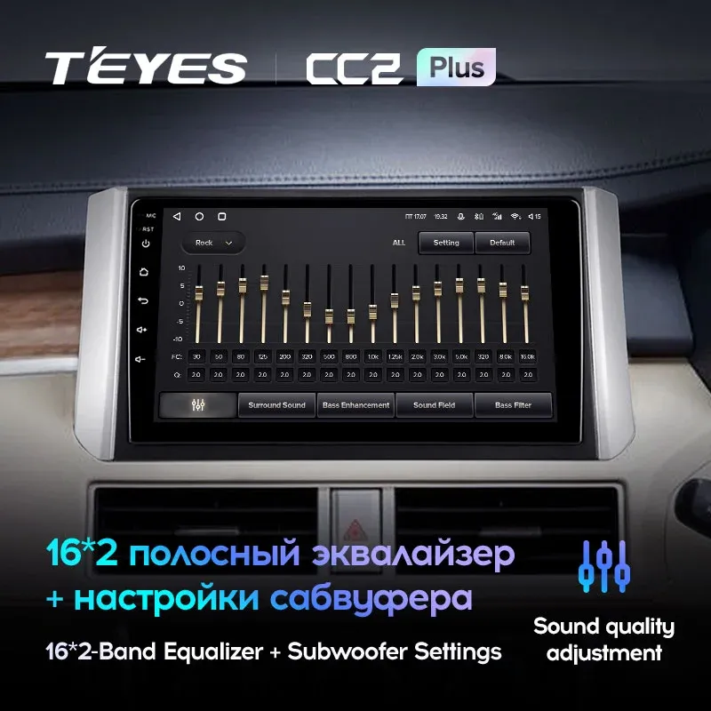 Комплект магнитолы TEYES CC2 Plus 9.0" для Mitsubishi Zinger 2015-2019