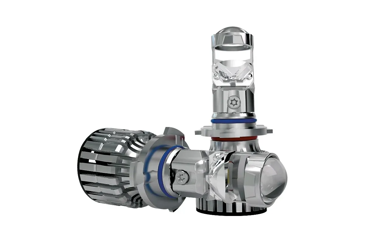 Комплект диодных линз MTF Light MiniLENS HB4(9006) 12/24V 55W 6000K 4000LM - фото
