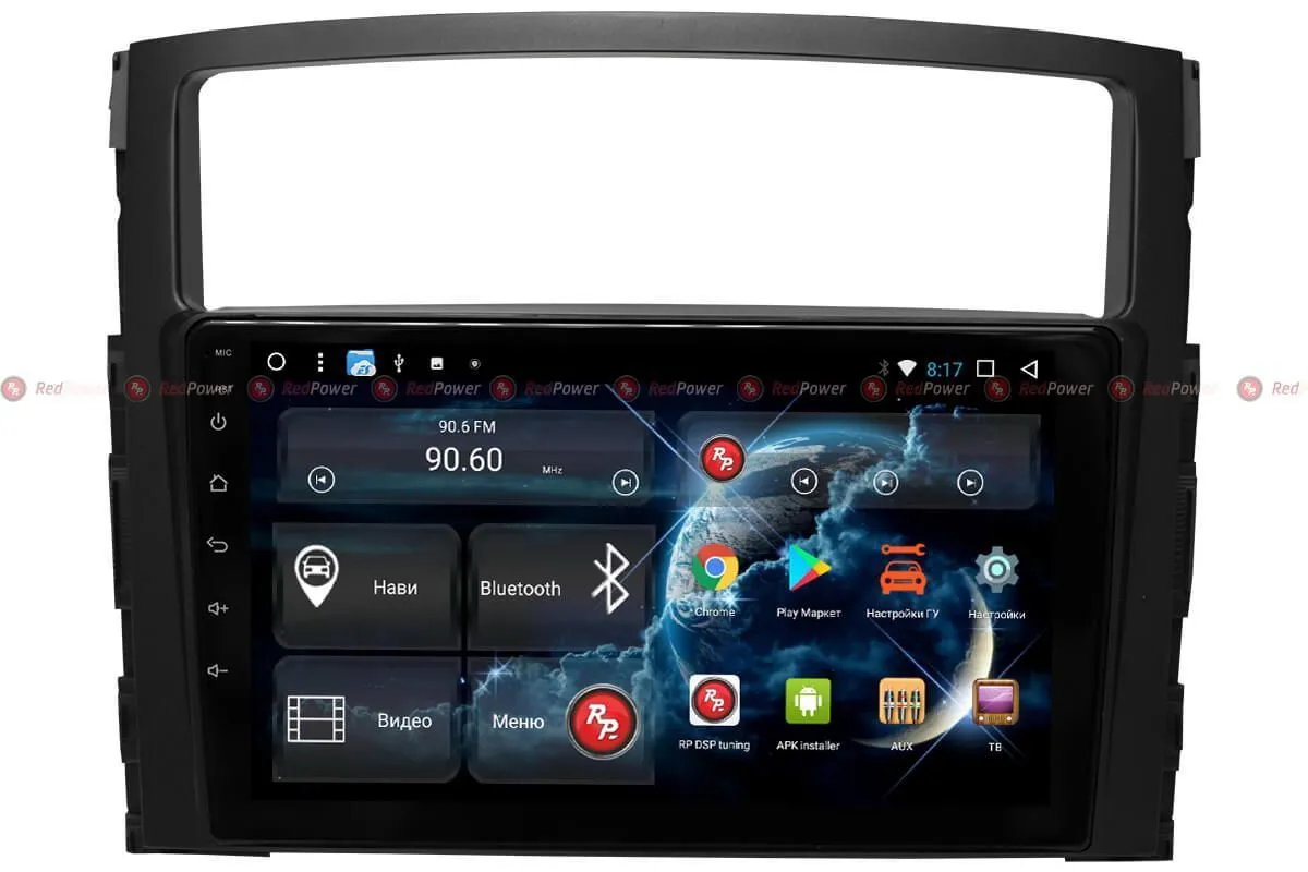 Автомагнитола RedPower 51223 R IPS DSP Mitsubishi Pajero 4 (2006+) - фото