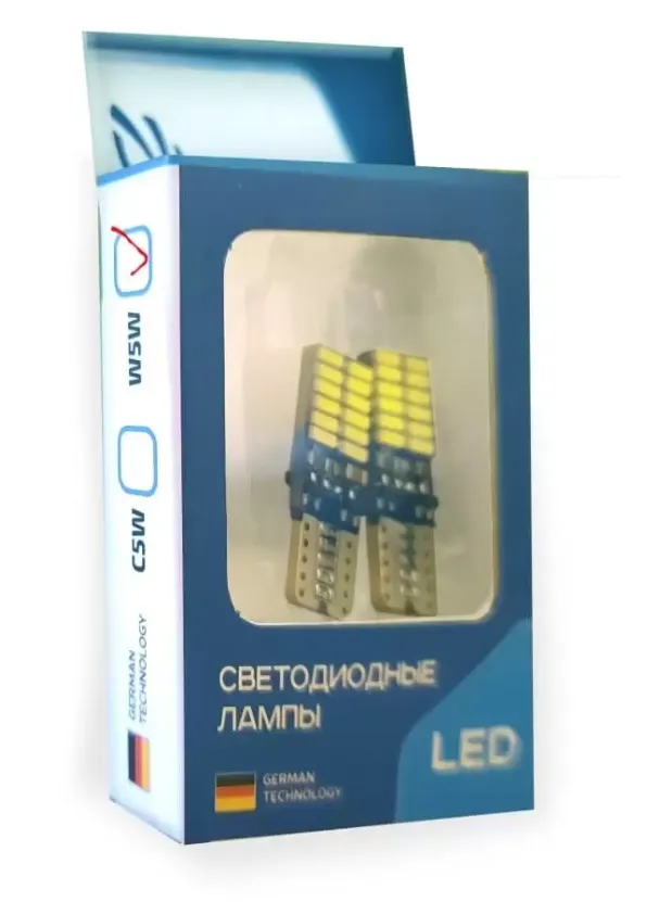 Лампа светодиодная J-POWER T10-4014-24SMD CANBUS (2шт) - фото Лампа светодиодная J-POWER T10-4014-24SMD CANBUS (2шт) - фото