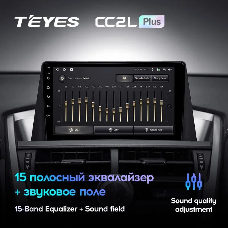 Комплект магнитолы TEYES CC2 Plus 9.0" для Lexus NX Z10 2014-2021