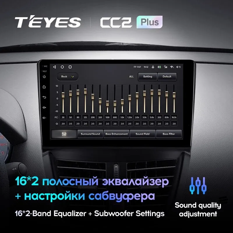 Комплект магнитолы TEYES CC2 Plus 9.0" для Peugeot 207 I 2006-2015