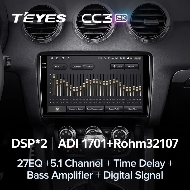 Комплект магнитолы TEYES CC3 2K 9.5" для Audi TT 8J 2006-2014