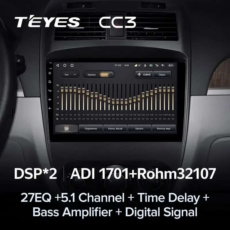 Комплект магнитолы TEYES CC3L 10.2" для Buick Excelle