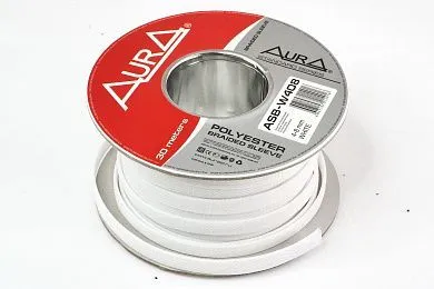 Защитная оплетка Aura ASB-W512 (1б-30м.) белая - фото