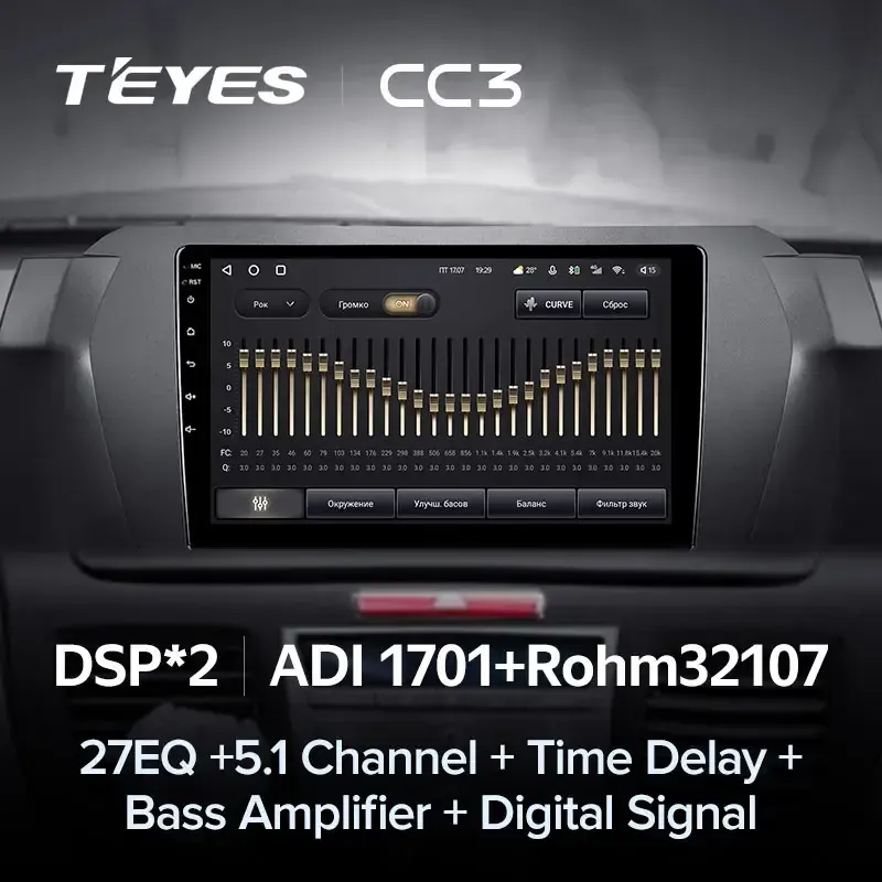 Комплект магнитолы TEYES CC3L 9.0" для Honda Odyssey