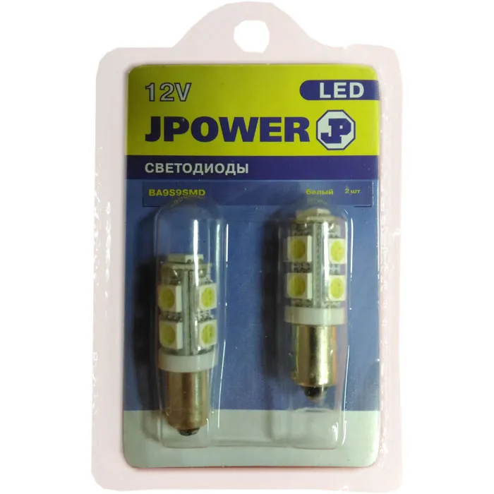Лампа светодиодная J-POWER BA9S9SMD (2шт) - фото Лампа светодиодная J-POWER BA9S9SMD (2шт) - фото
