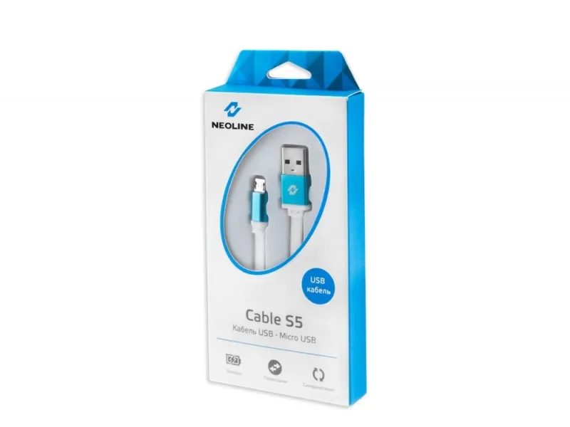 Кабель синхронизации Neoline Cable S5 White Micro USB - фото Кабель синхронизации Neoline Cable S5 White Micro USB - фото