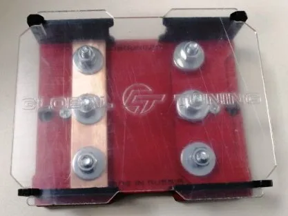 Дистрибьютор питания Global Tuning 3-канальный красный - фото