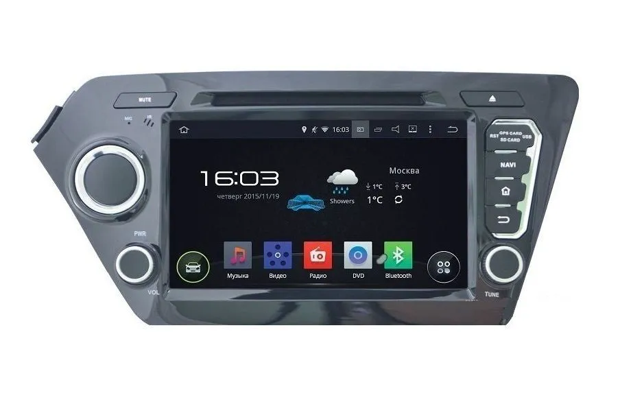 ШГУ INCAR AHR-0886 KIA RIO DVD 2din для штатной уст. ВТ NAVI Android  - фото