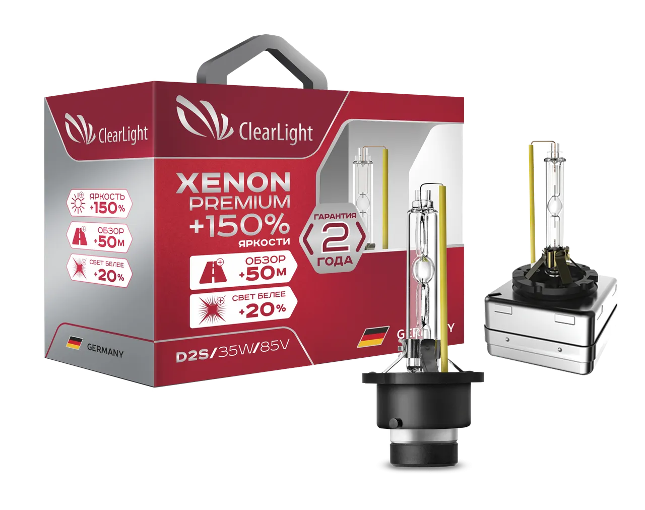Ксеноновая лампа Clearlight Xenon Premium +150% D2S - фото