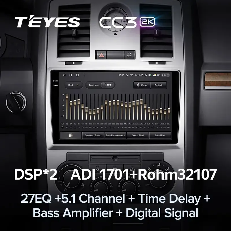 Комплект магнитолы TEYES CC3 2K 9.5" для Chrysler 300C I 2004-2011