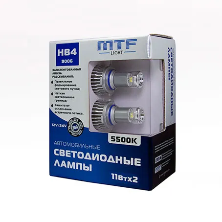 Лампа светодиодная MTF HB4 5500K BL - фото