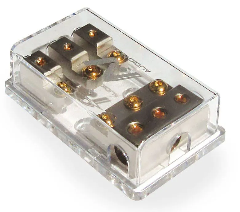 Держатель 3-х предохранителей AUDIO NOVA MAL213.S вход 3х4Ga - выход 3x8Ga - фото