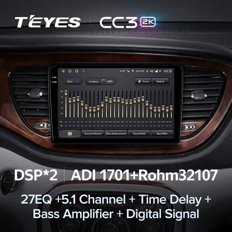 Комплект магнитолы TEYES CC3 2K 9.5" для Dodge Dart PF 2012-2016