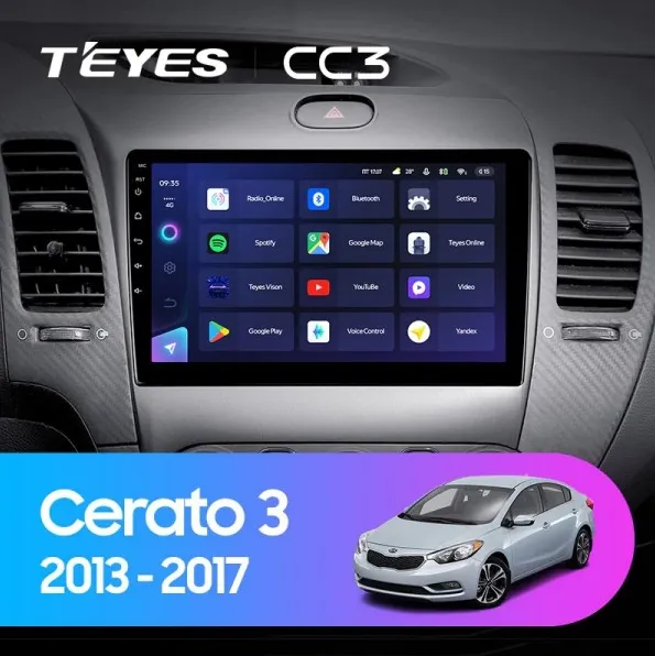 ШГУ Teyes CC3 3/32 GB Kia Cerato 2013-2017 - фото