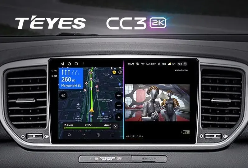 ШГУ Teyes CC3 2K 4/64 GB Kia Sportage 4 QL 2018-2020 - фото