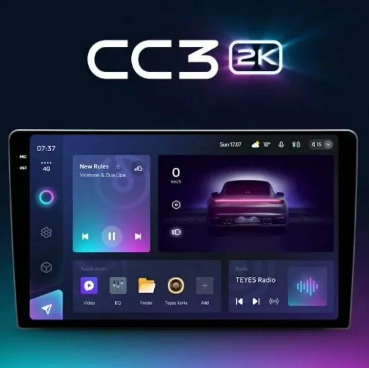 Головное устройство Teyes CC3 2К 4/32 Universal 9" - фото