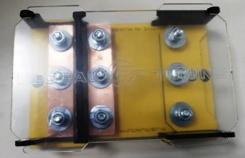 Дистрибьютор питания Global Tuning биполярный 3-канальный желтый - фото