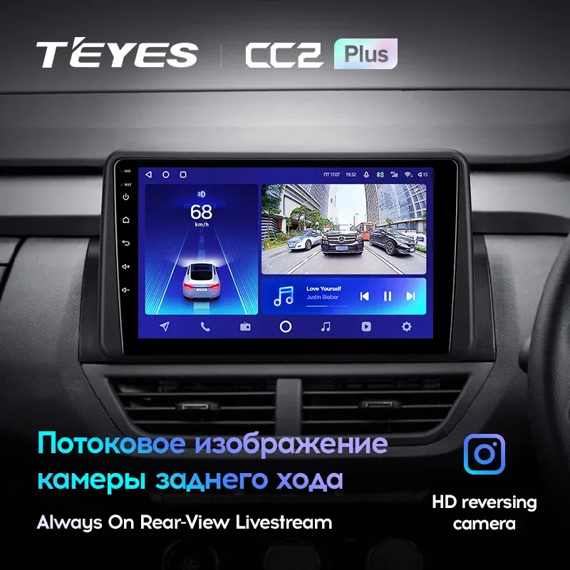 Комплект магнитолы TEYES CC2 Plus 9.0" для Renault Kigeer
