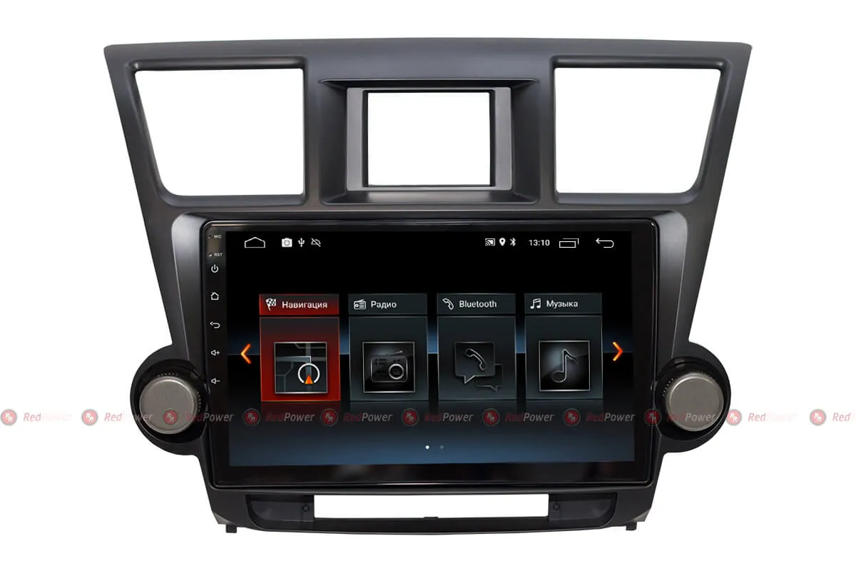 Автомагнитола RedPower 30035 IPS Toyota Highlander II U40 2007-2013 - фото