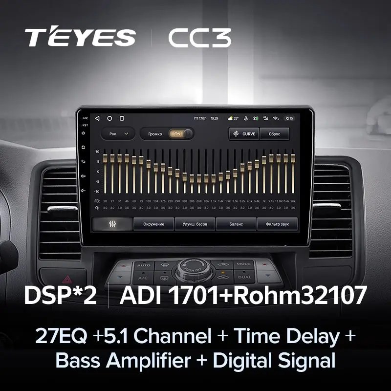 Комплект магнитолы TEYES CC3L 10.2" для Nissan Teana