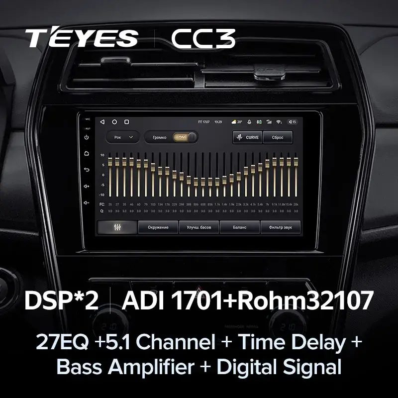 Комплект магнитолы TEYES CC3 9.0" для SsangYong Tivoli 2019-2021