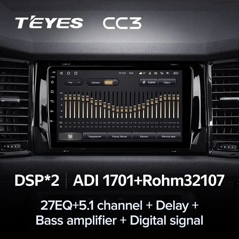 Комплект магнитолы TEYES CC3L 9.0" для Skoda Kodiaq